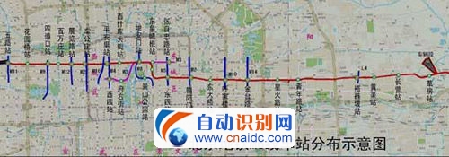 北京地铁6号线线路图